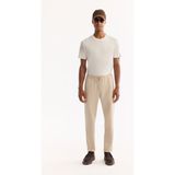 Avva Erkek Bej Beli Lastikli Bağcıklı Duble Paça Jogger Relaxed Fit Pantolon E003000 - M