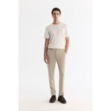 AVVA Erkek Bej Klasik Bel Kolay Ütülenen Chino Slim Fit Pantolon B003035 - Bej - Bej - 31