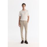 AVVA Erkek Bej Klasik Bel Kolay Ütülenen Chino Slim Fit Pantolon B003035 - Bej - Bej - 36