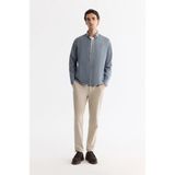 AVVA Erkek Bej Klasik Bel Kolay Ütülenen Chino Slim Fit Pantolon B003035 - Bej - Bej - 38