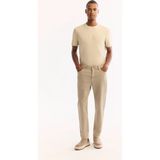 Avva Erkek Bej Klasik Bel Pamuklu Parça Boya Yıkamalı Roma Crop Slim Fit Jean Pantolon A52Y3552 - 33