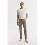AVVA Erkek Bej Klasik Bel Pamuklu Taş Yıkamalı Berlin Slim Fit Jean Pantolon A51Y3516 - 36