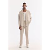 Avva Erkek Bej Klasik Bel Soft Touch Baggy Fit Pantolon A61Y3033
