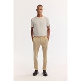 AVVA Erkek Bej Klasik Bel Soft Touch Chino Slim Fit Pantolon A52Y3019 - 32