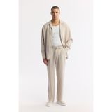 Avva Erkek Bej Klasik Bel Toka Detaylı Soft Touch Baggy Fit Pantolon A51Y3033 - 34