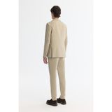 Avva Erkek Bej Mono Yaka Bi-Stretch Blazer Comfort Slim Fit Ceket A42Y4011 - Bej - Bej - 46