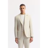 Avva Erkek Bej Mono Yaka Hafif Soft Touch Blazer Comfort Slim Fit Ceket A51Y4017