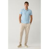 AVVA Erkek Bej Relaxed Fit Beli Bağcıklı Keten Karışımlı Chino Pantolon B003036 - XL - Bej - Bej