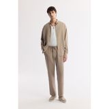 AVVA Erkek Bej Relaxed Fit Beli Lastikli Bağcıklı Soft Touch Pantolon A51y3031 - XL
