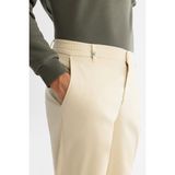 AVVA Erkek Bej Slim Fit Yanı Lastikli Yumuşak Tuşeli Duble Paça Pantolon A42y3007 - 36 - Bej - Bej