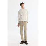 Avva Erkek Bej Yandan Cepli Dokulu Bi-Stretch Slim Fit Pantolon A42Y3211 - 33 - Bej - Bej