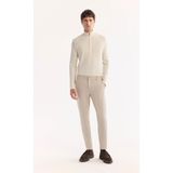 AVVA Erkek Bej Yanı Lastikli Hızlı Kuruyan Kırışmaz Slim Fit Pantolon A52Y3077 - 36