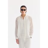 AVVA Erkek Beyaz Alttan Britli Pamuklu Soft Touch Comfort Fit Gömlek A61Y2134 - 3XL