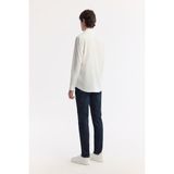 Avva Erkek Beyaz Alttan Britli Yaka Gofreli Regular Fit Gömlek A51Y2136 - XS