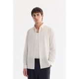 AVVA Erkek Beyaz Alttan Britli Yaka Soft Touch Nefes Alan Comfort Fit Gömlek A61Y2020 - 2XL