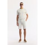 Avva Erkek Beyaz Beli Lastikli %100 Keten Relaxed Fit Şort B003732 - 31