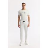 Avva Erkek Beyaz Beli Lastikli Bağcıklı Bi-Stretch Regular Fit Eşofman Altı B003400