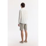 Avva Erkek Beyaz Hakim Yaka %100 Keten Comfort Fit Gömlek B002035 - 2XL
