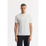 Avva Erkek Beyaz Kıvrılmaz Polo Yaka Teknik Kumaş Regular Fit T-Shirt A51Y1155 - XL