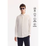 Avva Erkek Beyaz Klasik Yaka Hızlı Kuruyan Non-Iron Teknik Kumaş Slim Fit Gömlek A52Y2122