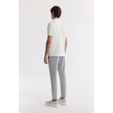 Avva Erkek Beyaz Polo Yaka Jakarlı Elastan Regular Fit T-Shirt A51Y1059 - 3XL