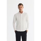 Avva Erkek Beyaz Slim Fit Klasik Yaka Esnek Teknik Kumaş Gömlek A42Y2122 - XL
