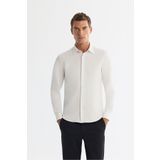 Avva Erkek Beyaz Slim Fit Klasik Yaka Esnek Teknik Kumaş Gömlek A42Y2122
