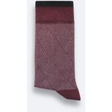 Avva Erkek Bordo Desenli Bambu Soket Çorap A52Y8500 - Standart
