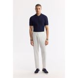 Avva Erkek Carrot Fit Beyaz Klasik Bel Viskon Karışımlı Bi-Stretch Pantolon A51Y3049