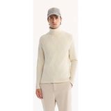 Avva Erkek Ekru Balıkçı Yaka Soft Touch Dokulu Triko Regular Fit Kazak A52Y5040 - M
