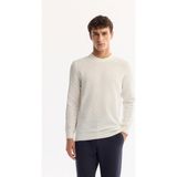 Avva Erkek Ekru Bisiklet Yaka Dokulu Triko Regular Fit Kazak A52Y5086 - XL