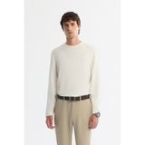 Avva Erkek Ekru Bisiklet Yaka Pamuklu Basic Regular Fit Sweatshirt A42Y1350 - XXL
