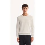 Avva Erkek Ekru Bisiklet Yaka Rayon Tüylenmeyen Dokulu Triko Regular Fit Kazak A52Y5015 - XS