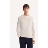 AVVA Erkek Ekru Bisiklet Yaka Rayon Tüylenmeyen Regular Fit Triko Kazak A52Y5001 - XS