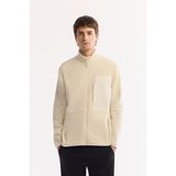 Avva Erkek Ekru Dik Yaka Fermuarlı Soft Touch Polar Regular Fit Sweatshirt A52Y1207