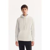 AVVA Erkek Ekru Kapüşonlu Pamuklu Bi-Stretch Regular Fit Sweatshirt A52Y1201 - 2XL