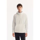 AVVA Erkek Ekru Kapüşonlu Pamuklu Bi-Stretch Regular Fit Sweatshirt A52Y1201 - XS