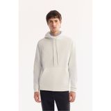 Avva Erkek Ekru Kapüşonlu Pamuklu Bi-Stretch Regular Fit Sweatshirt A52Y1201