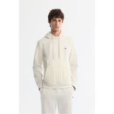 Avva Erkek Ekru Regular Fit Kapüşonlu Baskılı Elastan Sweatshirt A42Y1262