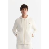 Avva Erkek Ekru Regular Fit Kapüşonlu Pamuklu Fermuarlı Elastan Sweatshirt A42Y1264