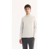 AVVA Erkek Ekru Yarım Balıkçı Yaka Rayon Tüylenmeyen Basic Regular Fit Triko Kazak B005151 - 3XL