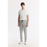 AVVA Erkek Gri Beli Lastikli Bağcıklı Bi-Stretch Regular Fit Eşofman Altı B003400 - XL