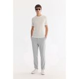 Avva Erkek Gri Beli Lastikli Teknik Comfort Slim Fit Kumaş Pantolon A61Y3209