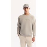 AVVA Erkek Gri Bisiklet Yaka Pamuklu Bi-Stretch Baskılı Regular Fit Sweatshirt A52Y1249 - 2XL