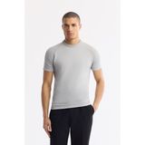 Avva Erkek Gri Bisiklet Yaka Rayon Triko Regular Fit T-Shirt A51Y5005 - XL