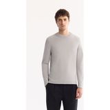 AVVA Erkek Gri Bisiklet Yaka Rayon Tüylenmeyen Regular Fit Triko Kazak A52Y5001 - XS