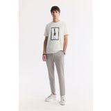 Avva Erkek Gri Comfort Slim Fit Yan Cepli Beli Lastikli Bi Stretch Pantolon A51y3204