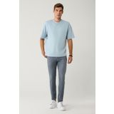 Avva Erkek Gri Eskitme Yıkamalı Esnek Berlin Slim Fit Jean Pantolon A41Y3512