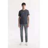 Avva Erkek Gri Eskitme Yıkamalı Esnek Berlin Slim Fit Jean Pantolon B003524