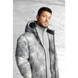 Avva Erkek Gri Kapüşonlu Su İtici Rüzgar Geçirmez -10 Dereceye Dayanıklı Kayak Montu A52Y6124 - 2XL